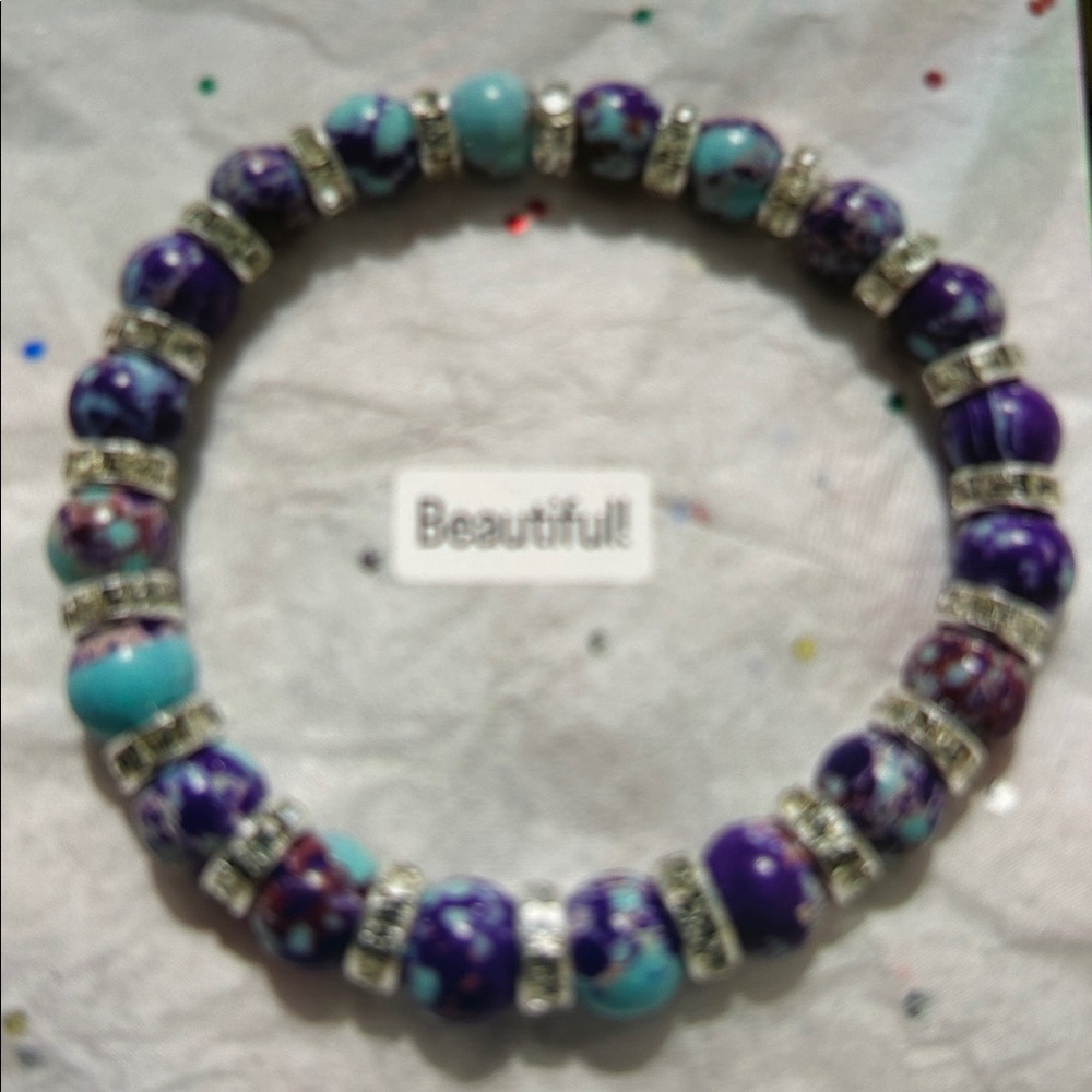 Vibrant Purple Beaded Bracelets lots to choose from